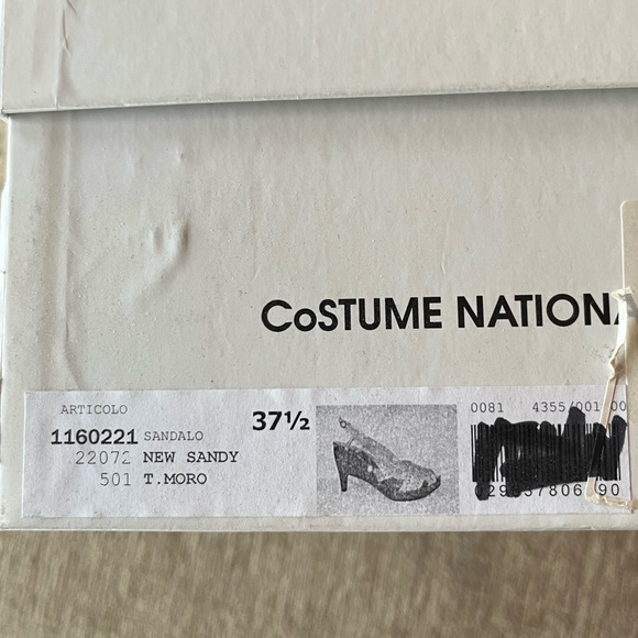 Size 37.5 Costume National brown wood sole heels - Picture 2 of 5